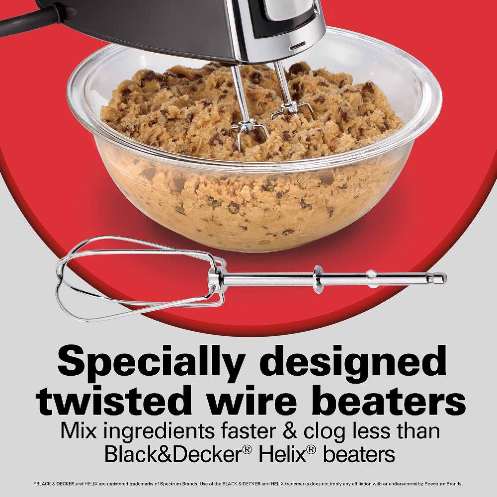 Hamilton Beach 6 Speed Hand Mixer With Pulse And Snap-On Case