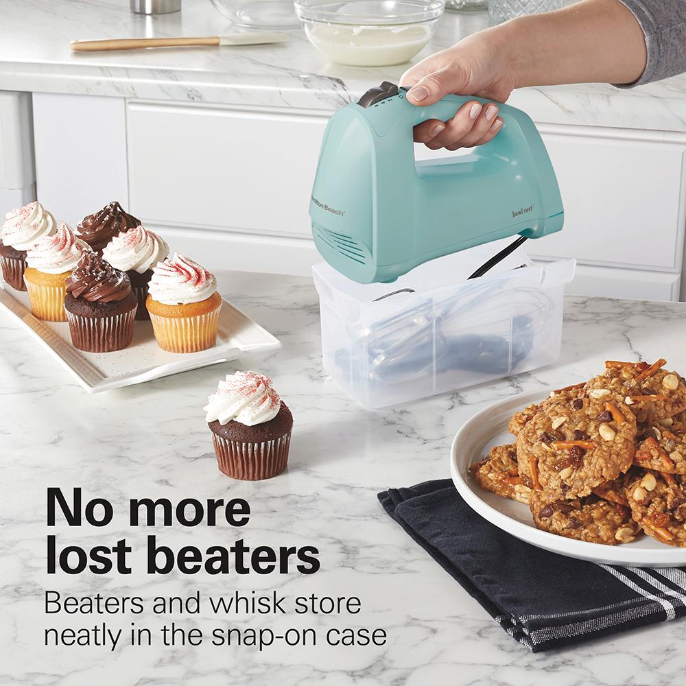 Hamilton Beach 6 Speed Hand Mixer With QuickBurst™ Ice Blue