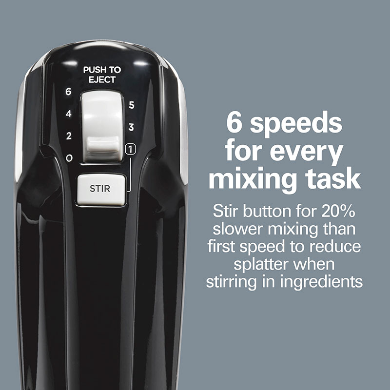 Hamilton Beach 6 Speed Hand Mixer With Storage Clip