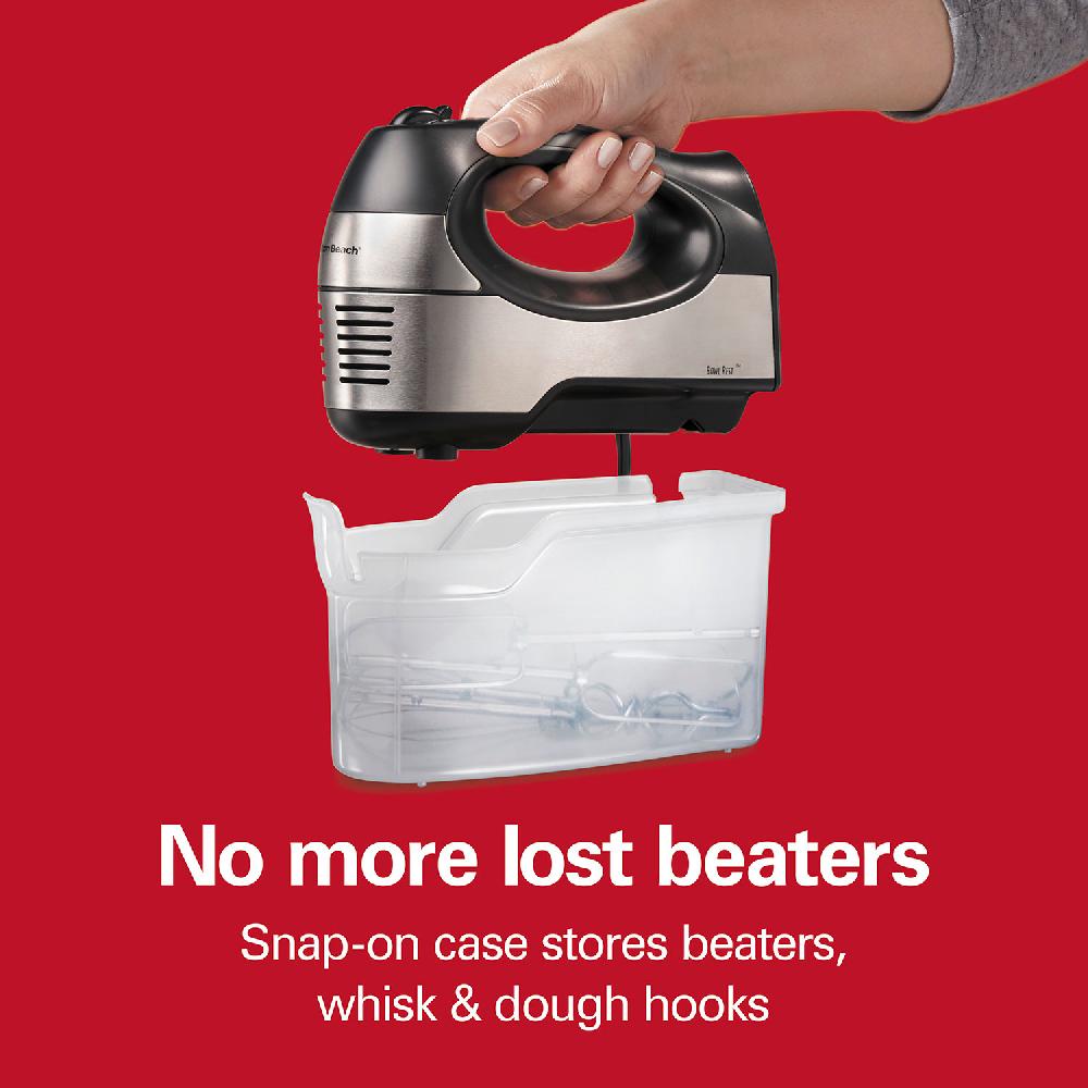 Hamilton Beach 6 Speed Performance Hand Mixer With Case And Attachments