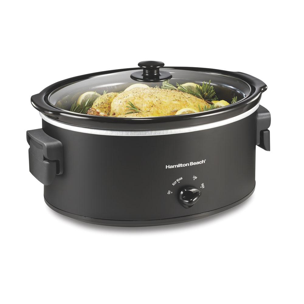 hamilton beach 7 Quart Slow Cooker with Folding Handles
