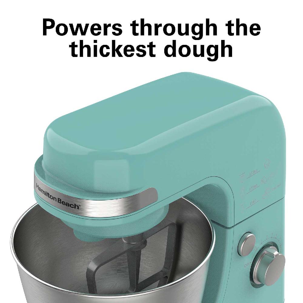 Hamilton Beach 7 Speed Stand Mixer 4 Quart Aqua Blue