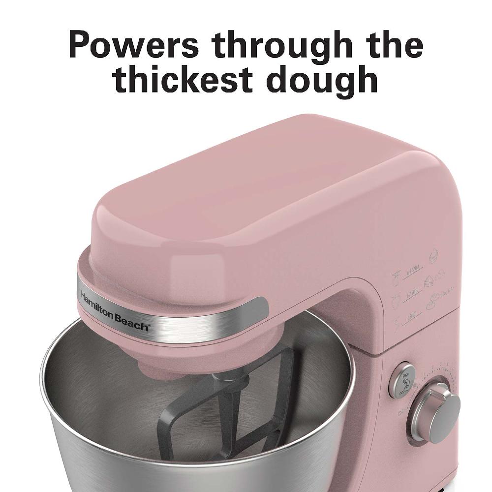 Hamilton Beach 7 Speed Stand Mixer 4 Quart Capacity Rose