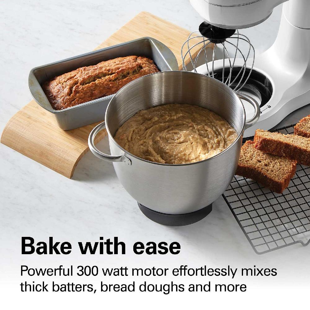 Hamilton Beach 7 Speed Stand Mixer 4 Quart Pearly White