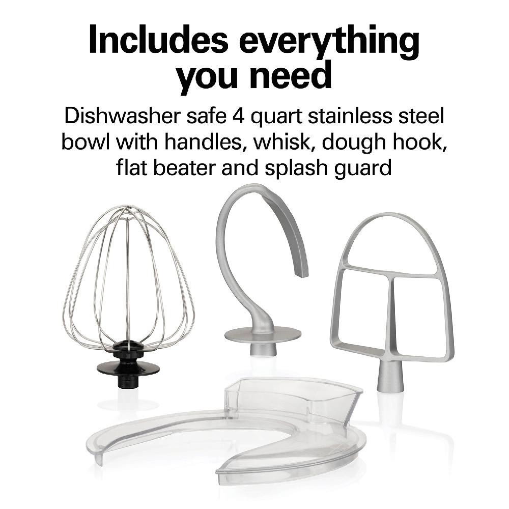 Hamilton Beach 7 Speed Stand Mixer 4 Quart Pearly White