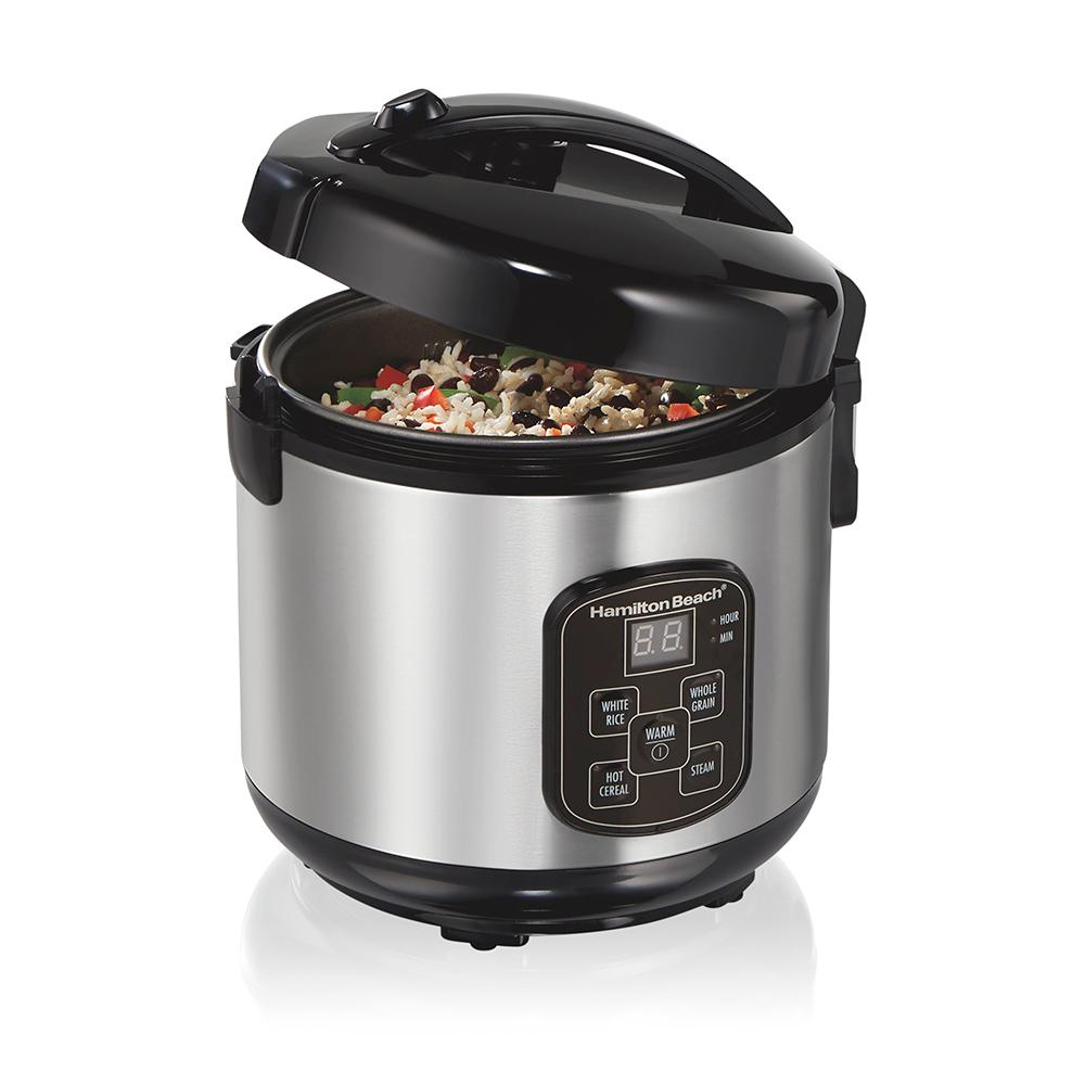 hamilton beach 8 Cup Capacity (Cooked) Rice Cooker & Food Steamer
