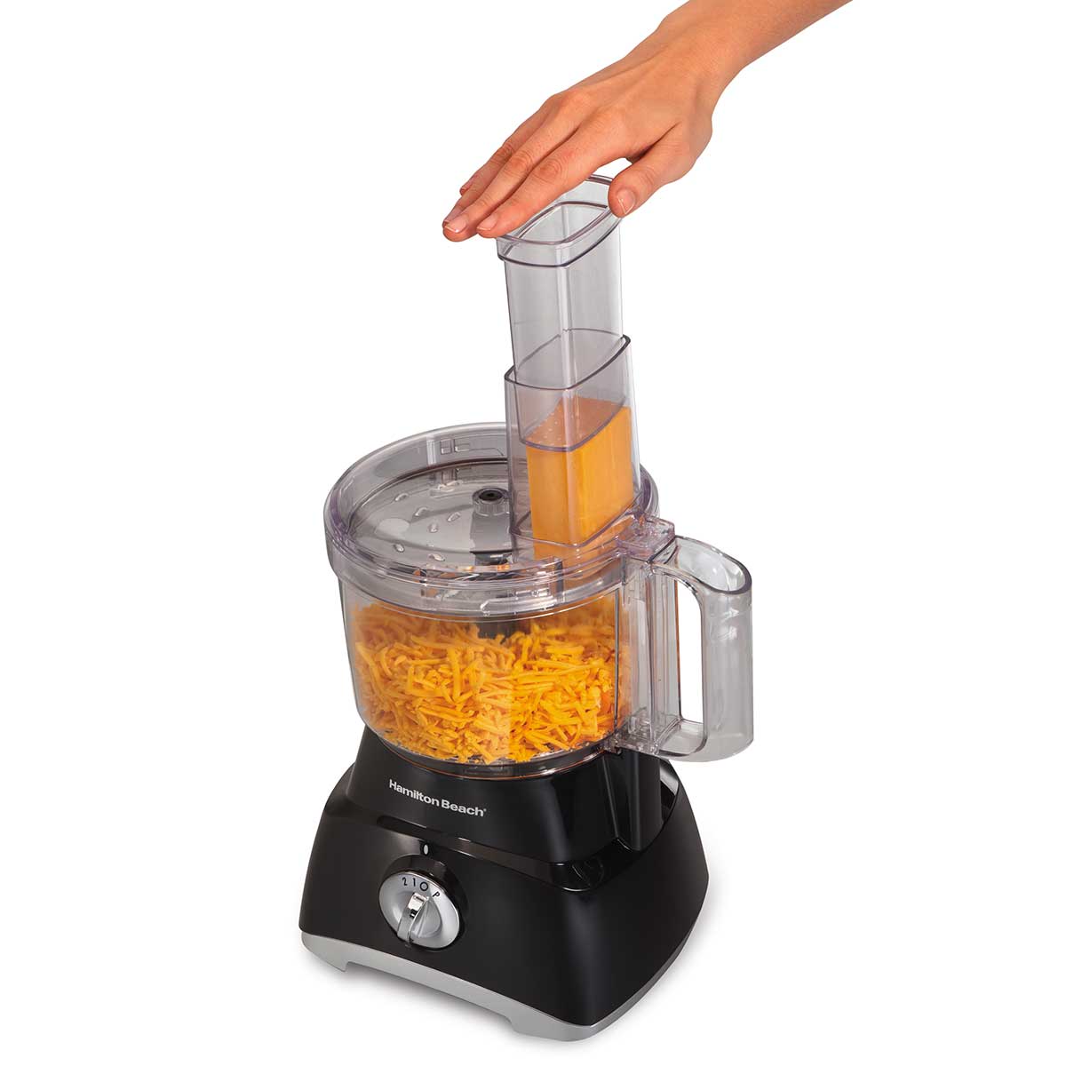 Hamilton Beach 8-Cup Food Processor With Compact Storage 2 Speeds