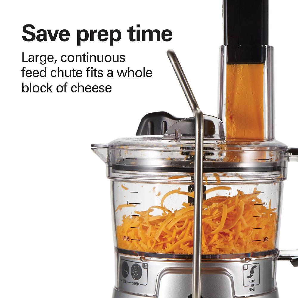 Hamilton Beach 8-Cup Stack & Snap™ Food Processor With Bowl Scraper & Adjustable Slicing