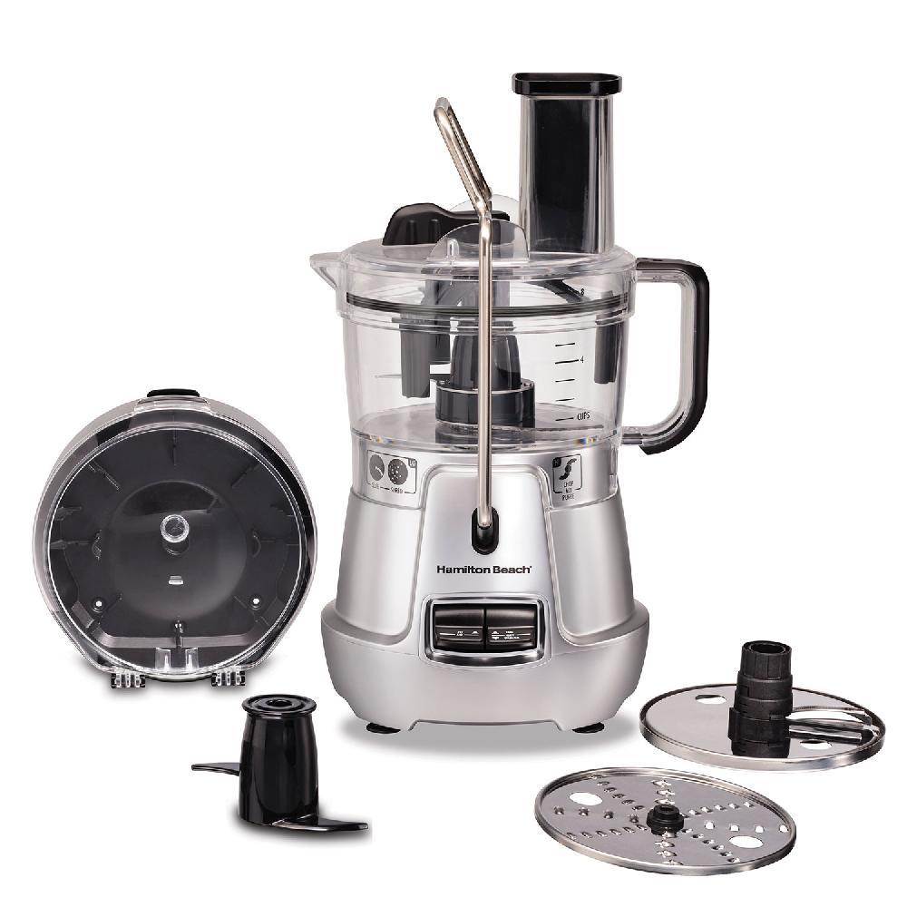 hamilton beach 8-Cup Stack & Snap™ Food Processor with Bowl Scraper & Adjustable Slicing