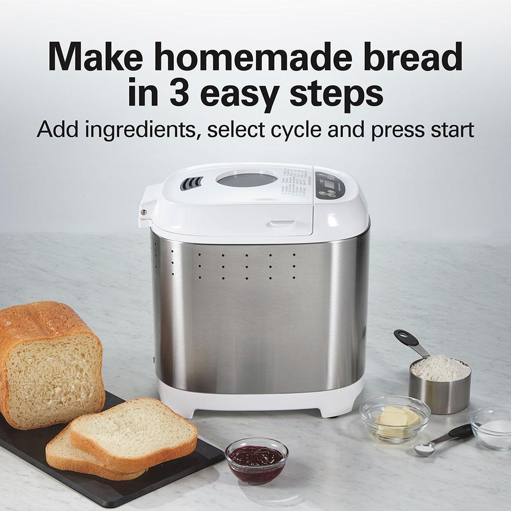 Hamilton Beach Artisan Dough & Bread Maker White & Stainless