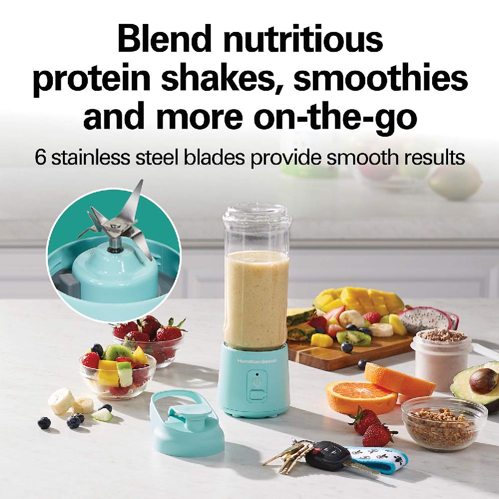 Hamilton Beach Blend Now™ Portable Cordless Blender Aqua