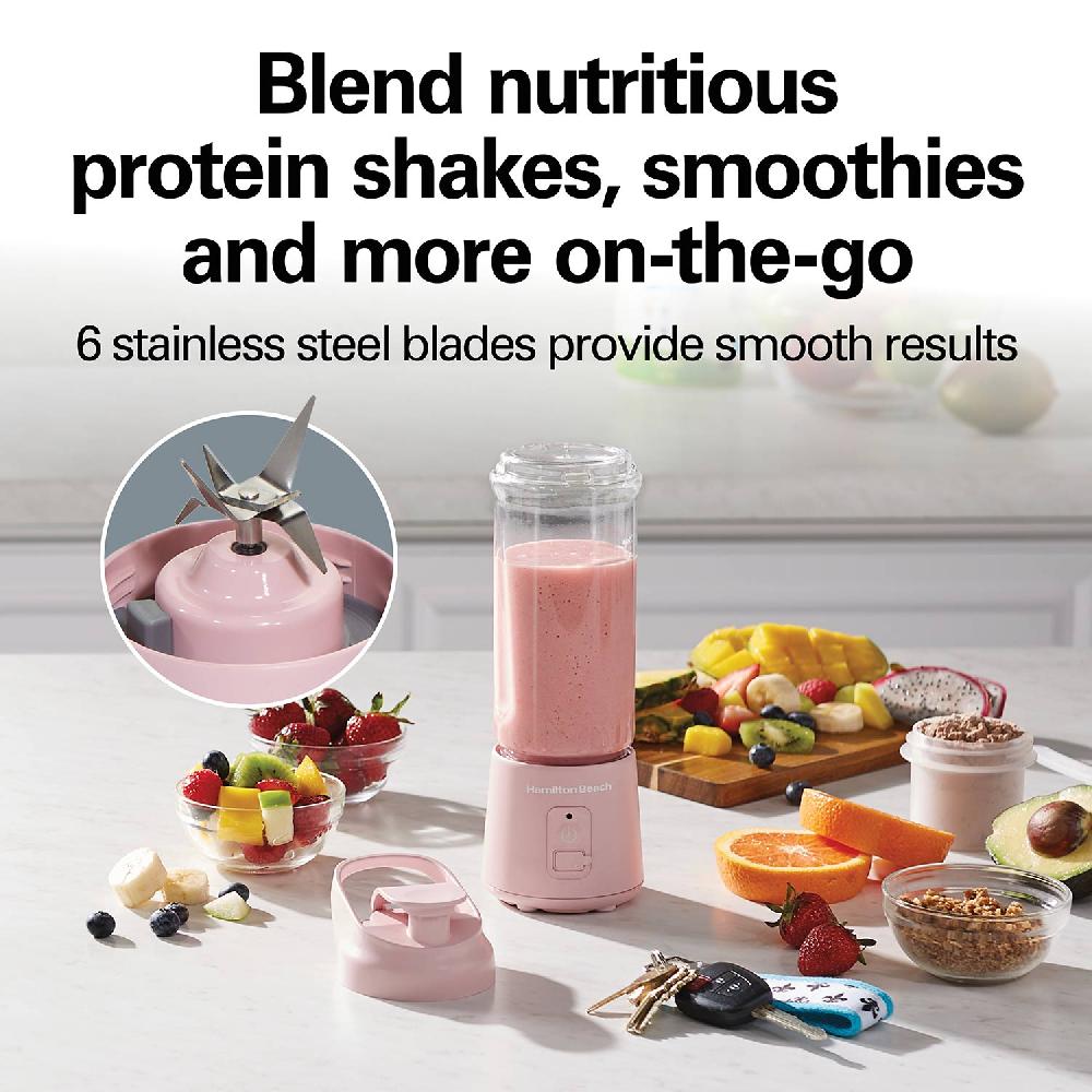 Hamilton Beach Blend Now™ Portable Cordless Blender  Rose