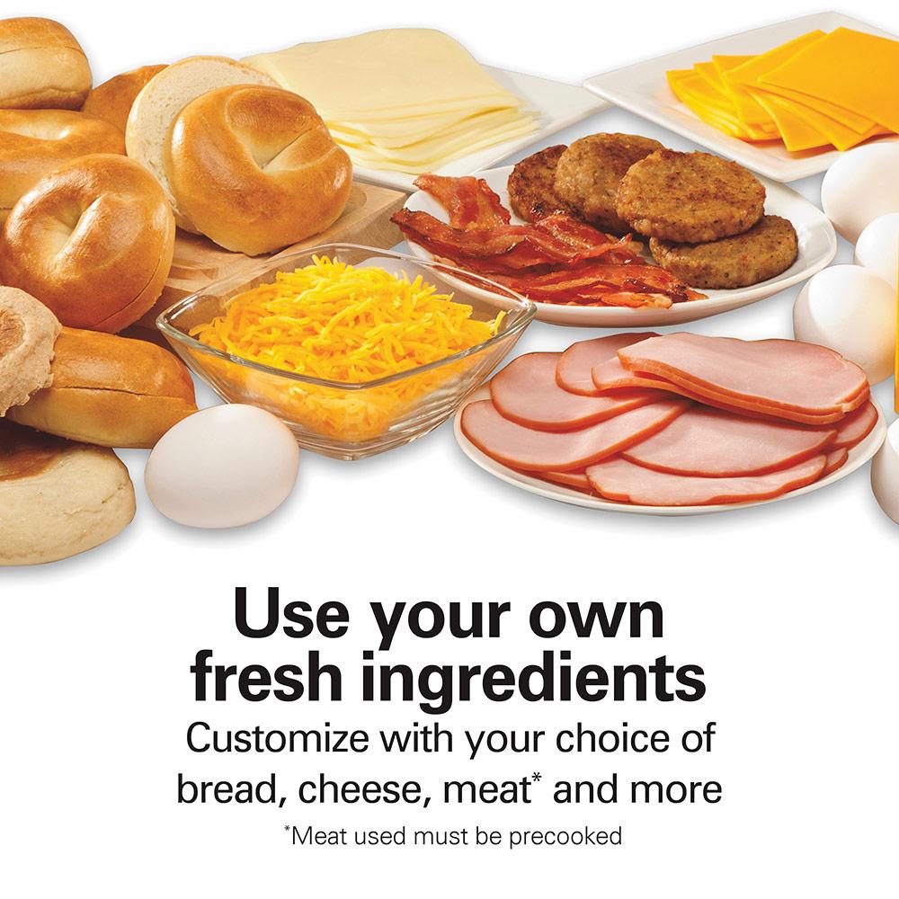 Hamilton Beach Breakfast Sandwich Maker With Timer Silver