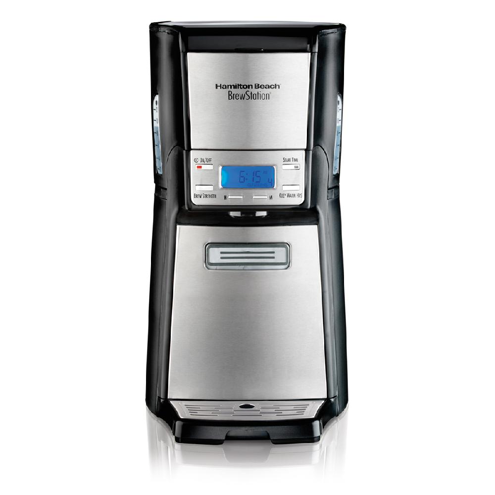 hamilton beach BrewStation® 12 Cup Programmable Coffee Maker Black & Stainless