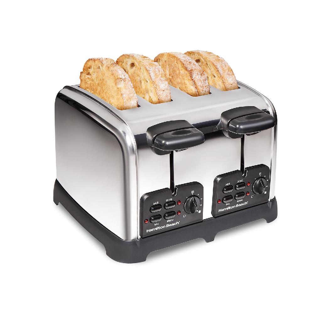 hamilton beach Classic 4 Slice Toaster with Sure-Toast Technology Stainless Steel