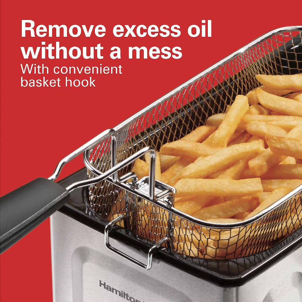 Hamilton Beach Deep Fryer 3 Liter/12 Cup Oil Capacity 8 Cup Food Capacity