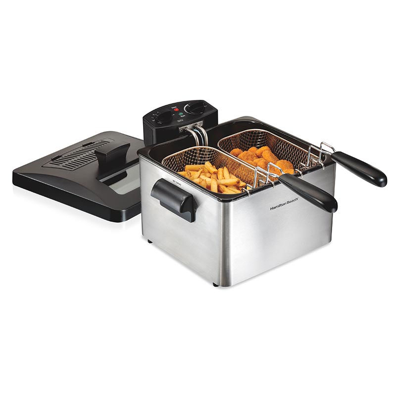 hamilton beach Deep Fryer 4.5 Liters/19 Cup Oil Capacity Professional-Style with 2 Baskets