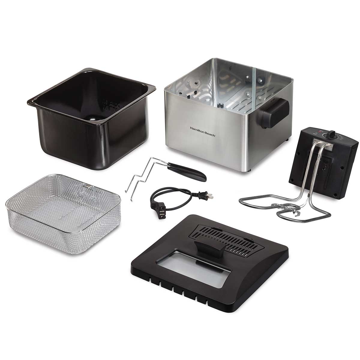 Hamilton Beach Deep Fryer 5 Liters/21 Cup Oil Capacity With Easy-Pour Oil Spout