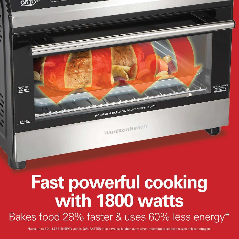 Hamilton Beach Digital Air Fryer Toaster Oven 6 Slice Capacity