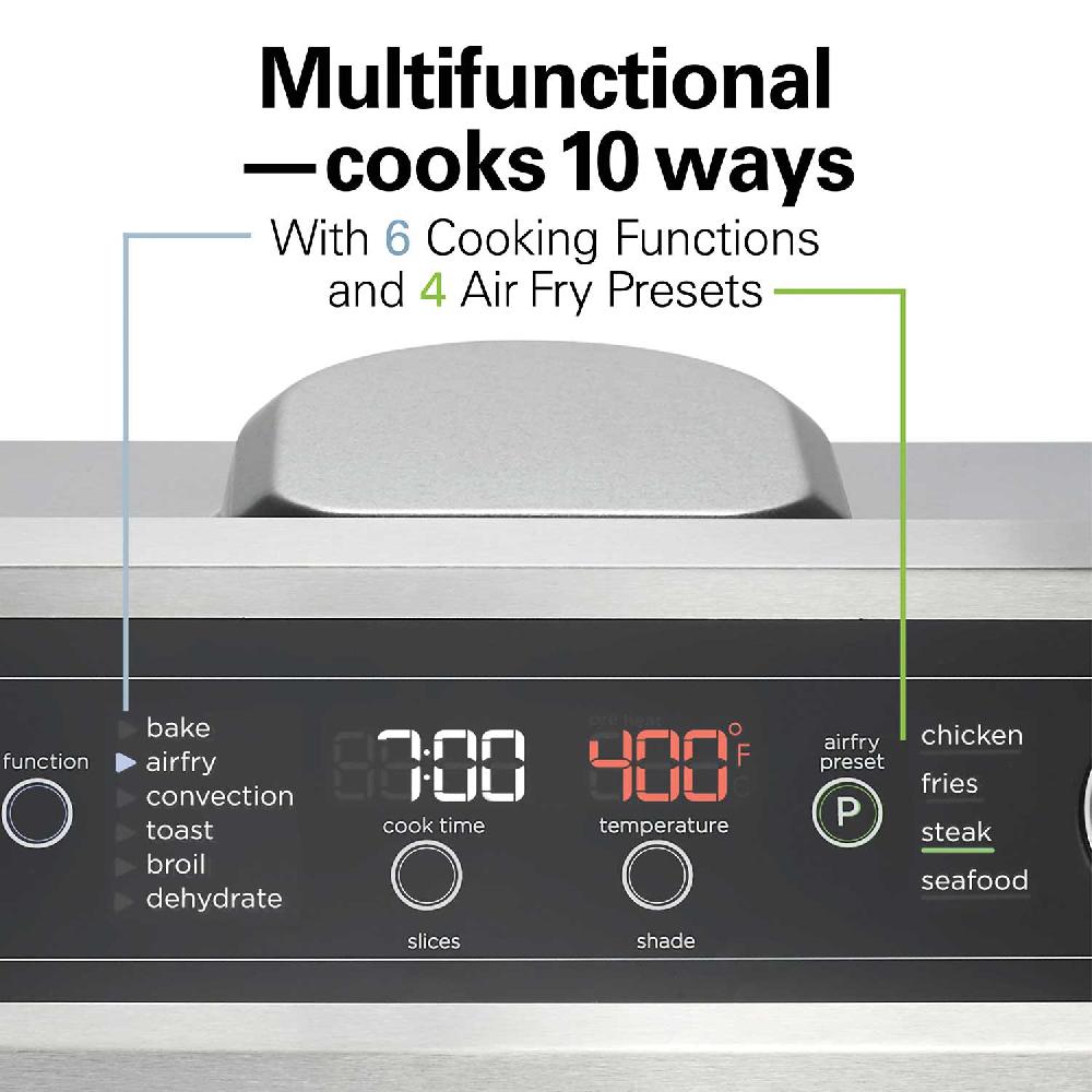 Hamilton Beach Digital Air Fryer Toaster Oven 6 Slice Capacity