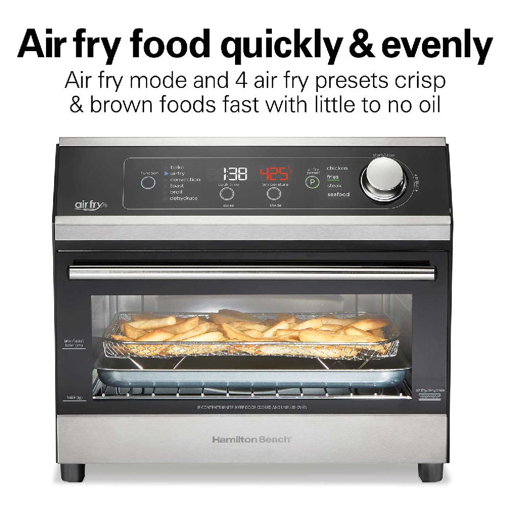 Hamilton Beach Digital Air Fryer Toaster Oven 6 Slice Capacity