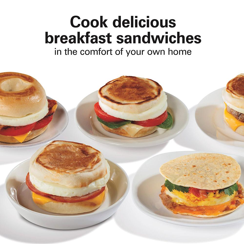 Hamilton Beach Dual Breakfast Sandwich Maker Silver