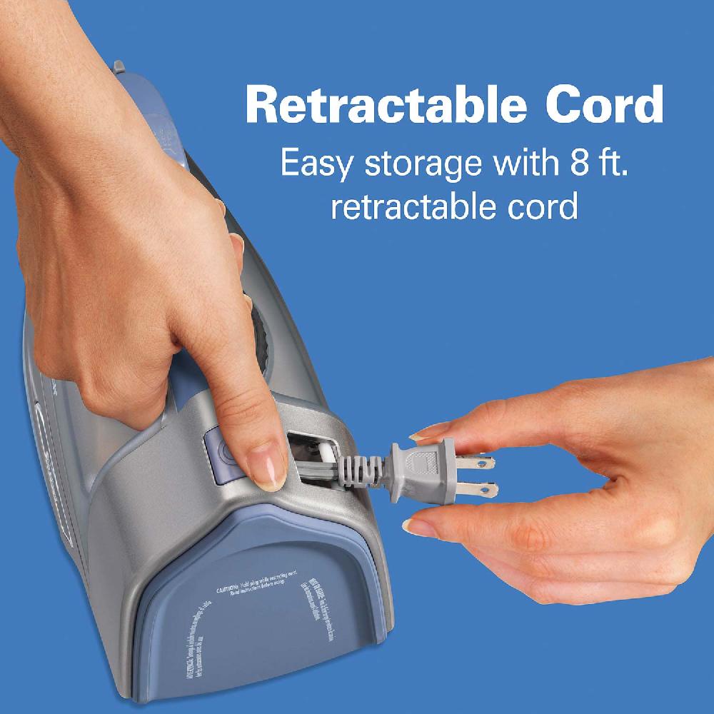Hamilton Beach Durathon® Electronic Retractable Cord Iron With 3-Way Auto Shutoff Silver