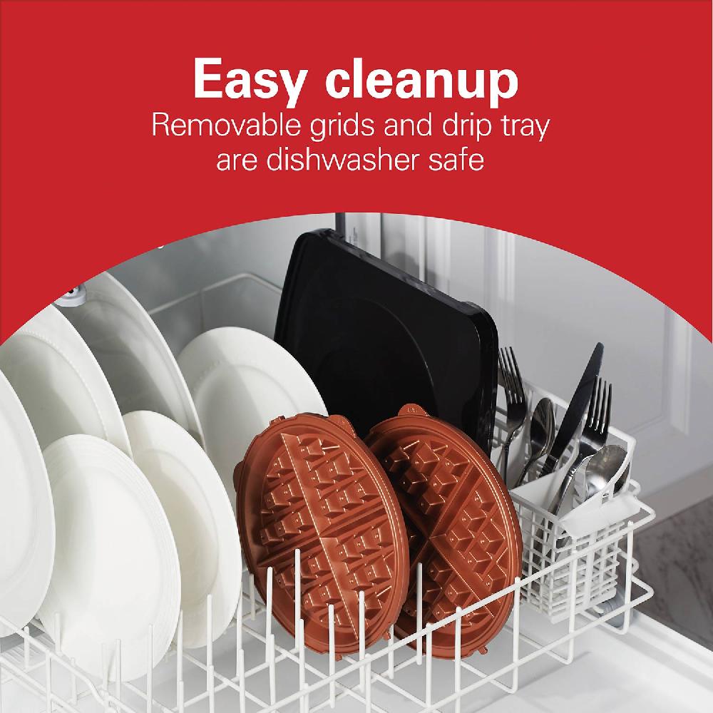 Hamilton Beach Durathon® Removable-Grid Belgian Waffle Maker
