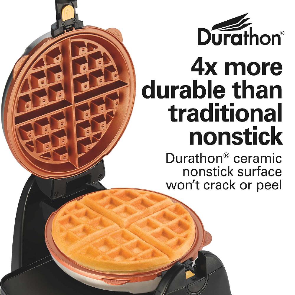 Hamilton Beach Durathon Removable-Grid Belgian Waffle Maker