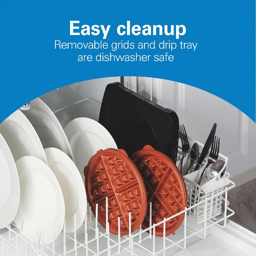 Hamilton Beach Durathon Removable-Grid Belgian Waffle Maker