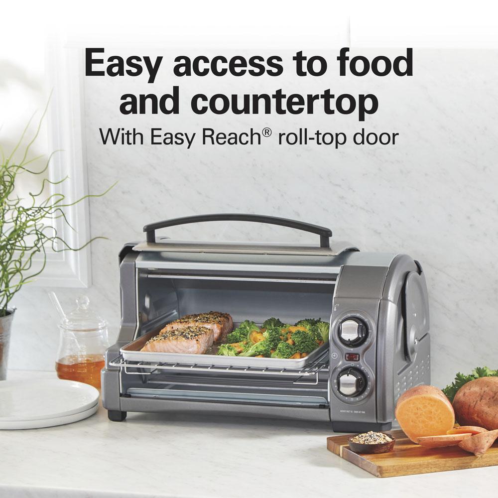 Hamilton Beach Easy Reach® 4 Slice Toaster Oven With Roll-Top Door