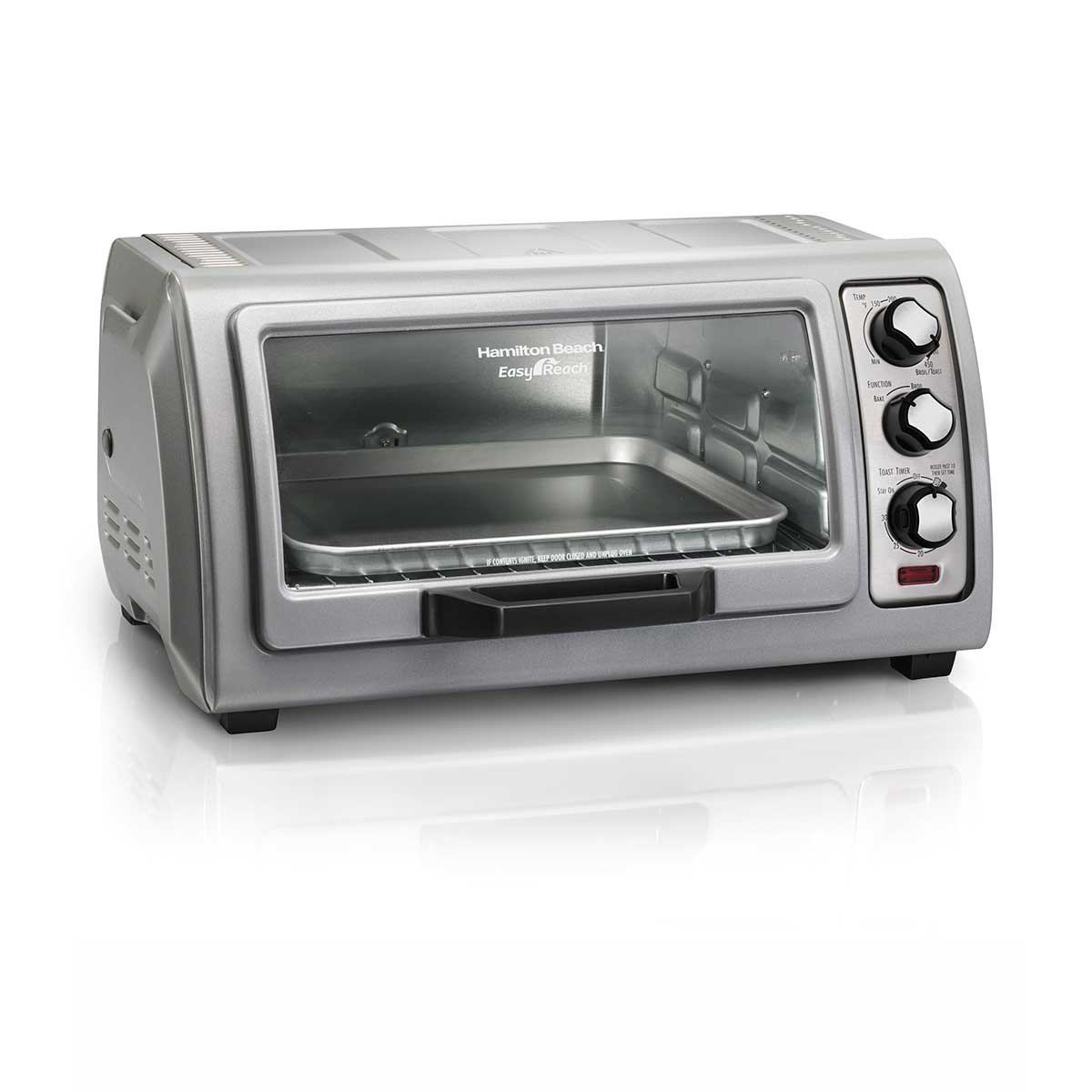 Hamilton Beach Easy Reach® Toaster Oven With Roll-Top Door
