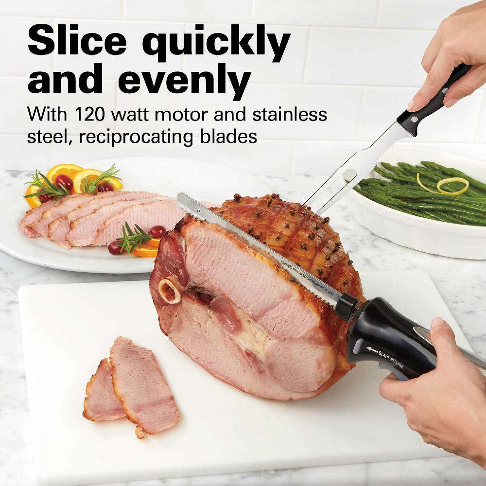 Hamilton Beach Electric Knife Set With Cool-Touch Ergonomic Handle And Storage Case