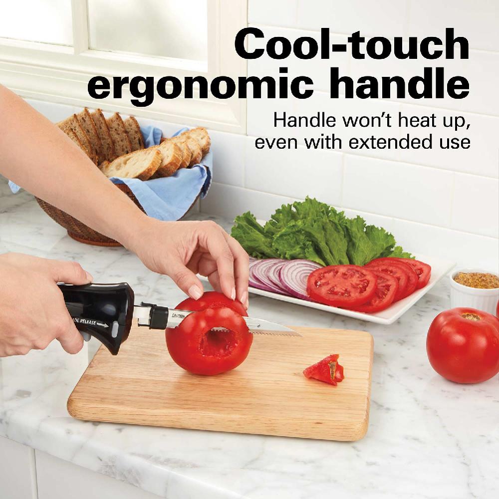 Hamilton Beach Electric Knife Set With Storage Case