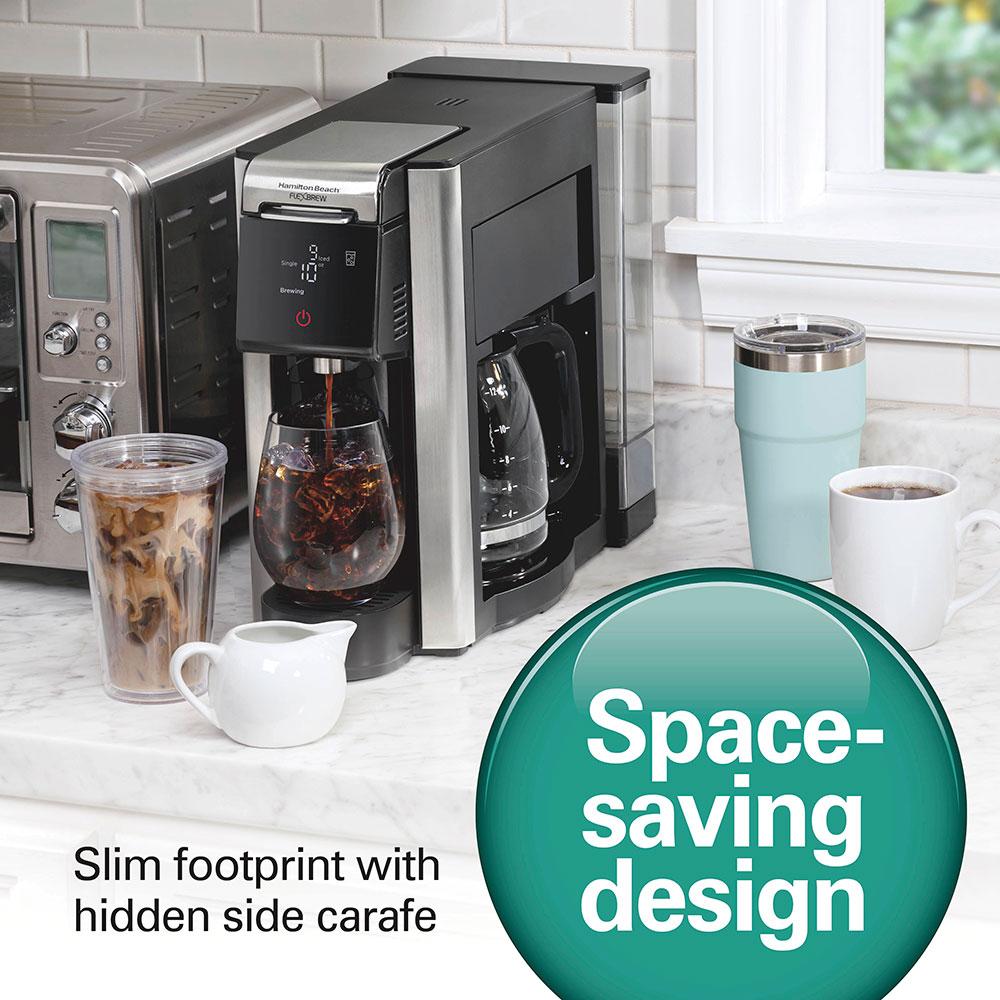 Hamilton Beach FlexBrew® Advanced 5-in-1 Coffee Maker Removable Dual-Position Black