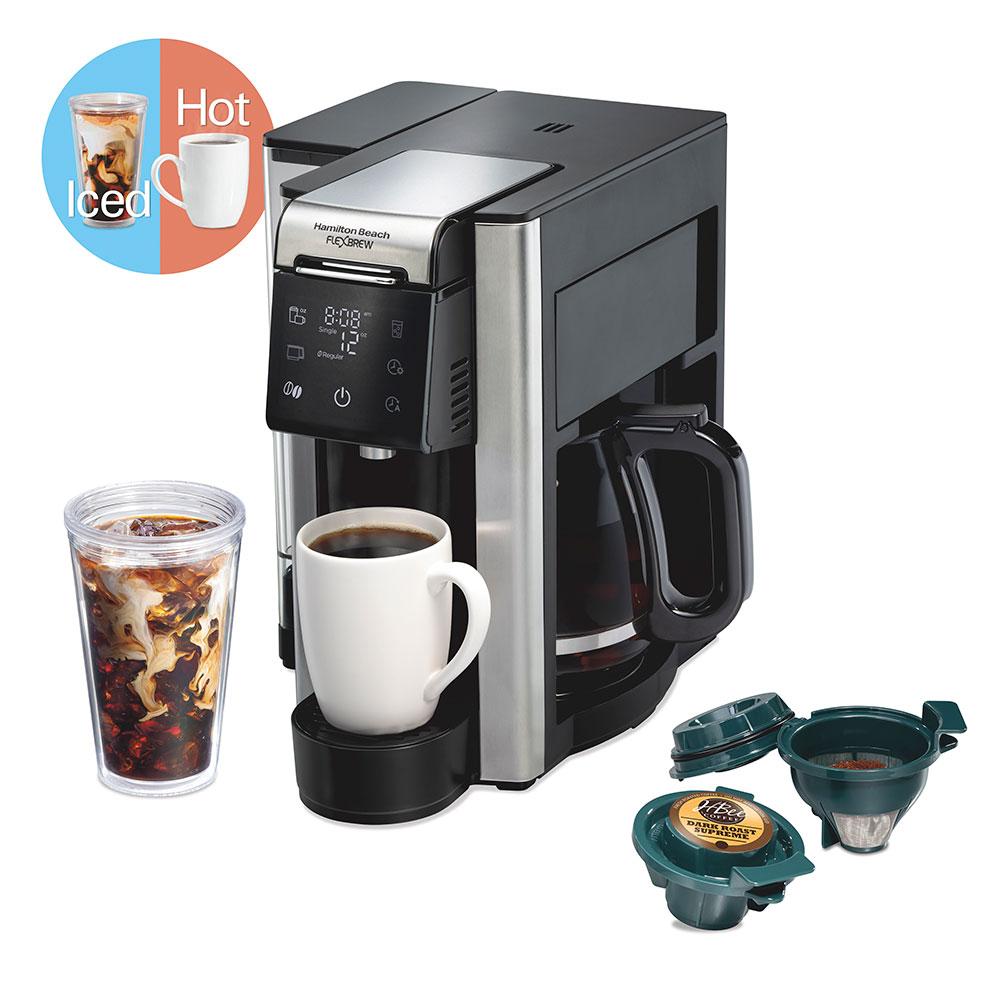 hamilton beach FlexBrew® Advanced 5-in-1 Coffee Maker Removable Dual-Position Black