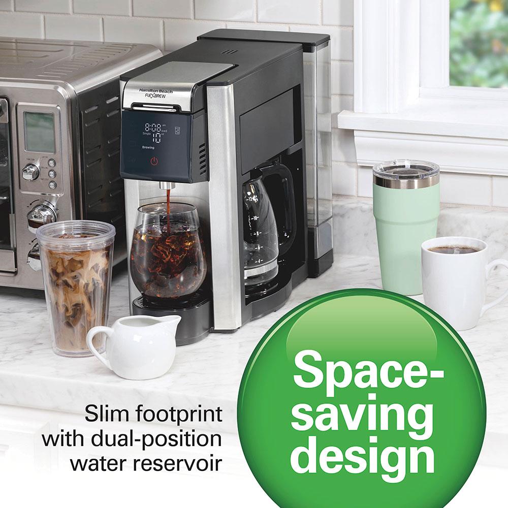 Hamilton Beach FlexBrew® Advanced 5-in-1 Coffee Maker Removable Dual-Position
