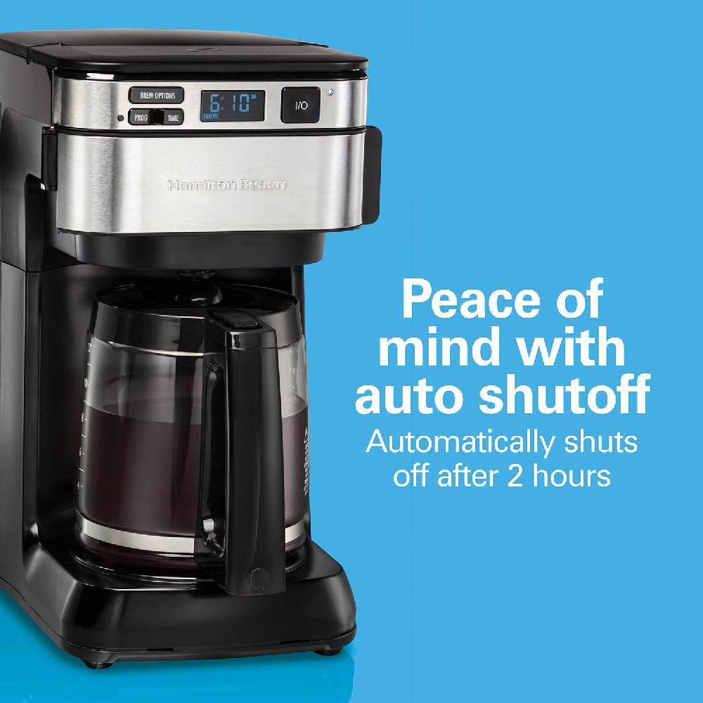 Hamilton Beach Front-Fill® 12 Cup Programmable Coffee Maker With Swing-Out Basket