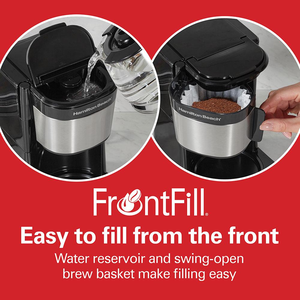 Hamilton Beach FrontFill® Mini Brew 5 Cup Programmable Coffee Maker
