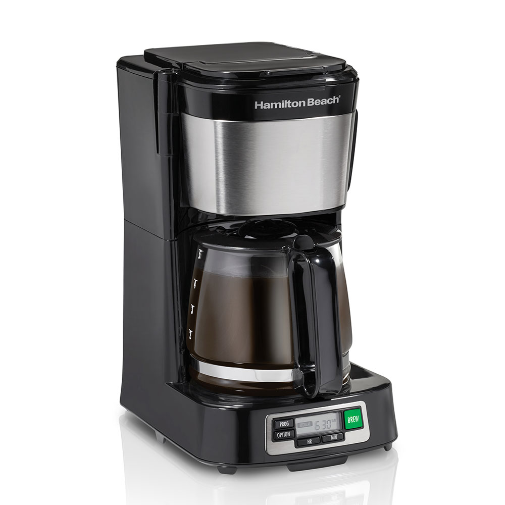 hamilton beach FrontFill® Mini Brew 5 Cup Programmable Coffee Maker hamilton beach FrontFill® Mini Brew 5 Cup Programmable Coffee Maker