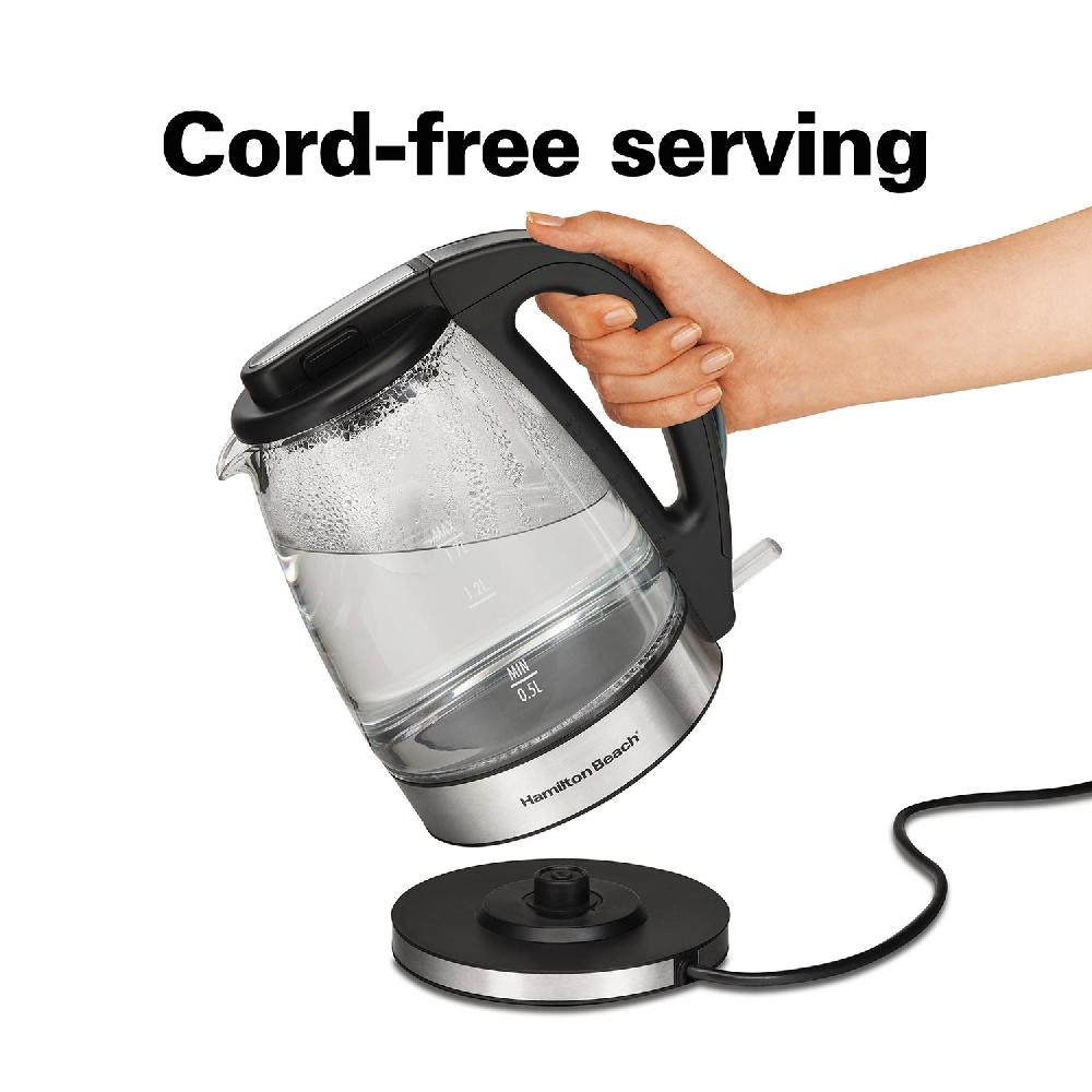 Hamilton Beach 1.7 Liter Glass Electric Kettle