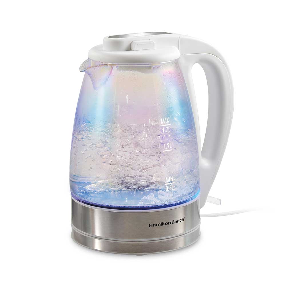 hamilton beach 1.7 Liter Iridescent Glass Kettle