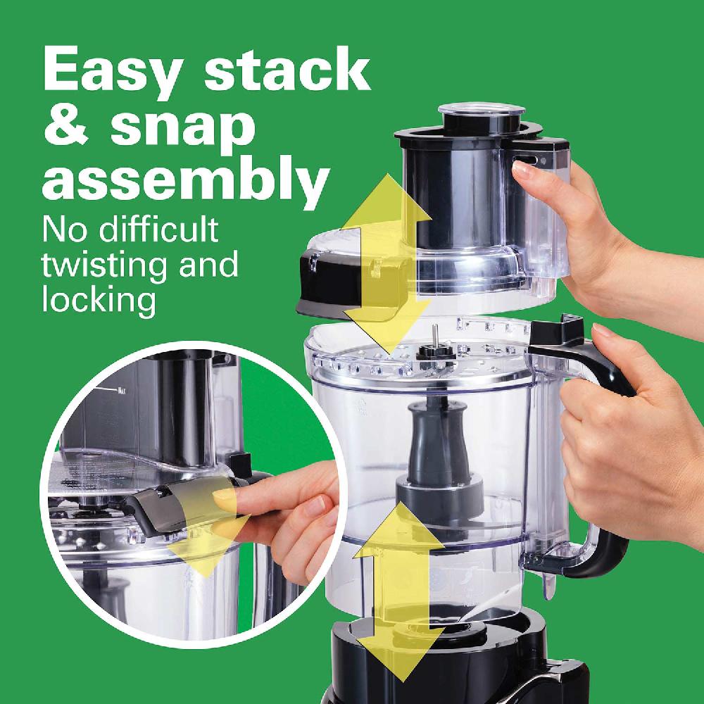 Hamilton Beach 12 Cup Stack & Snap™ Food Processor