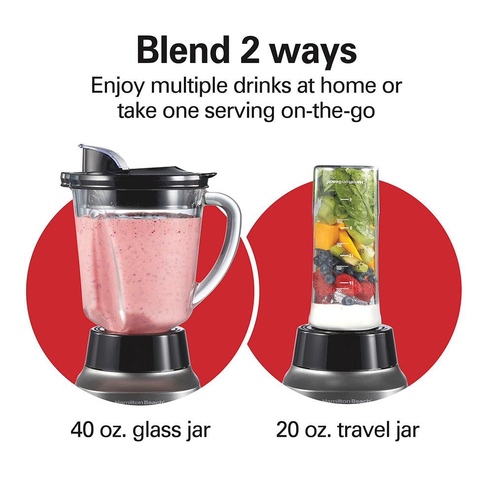 Hamilton Beach 2-in-1 Blender With Travel Jar