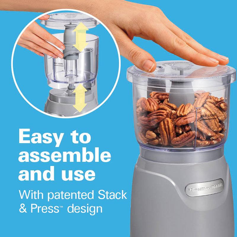 Hamilton Beach 3 Cup Stack & Press™ Food Chopper