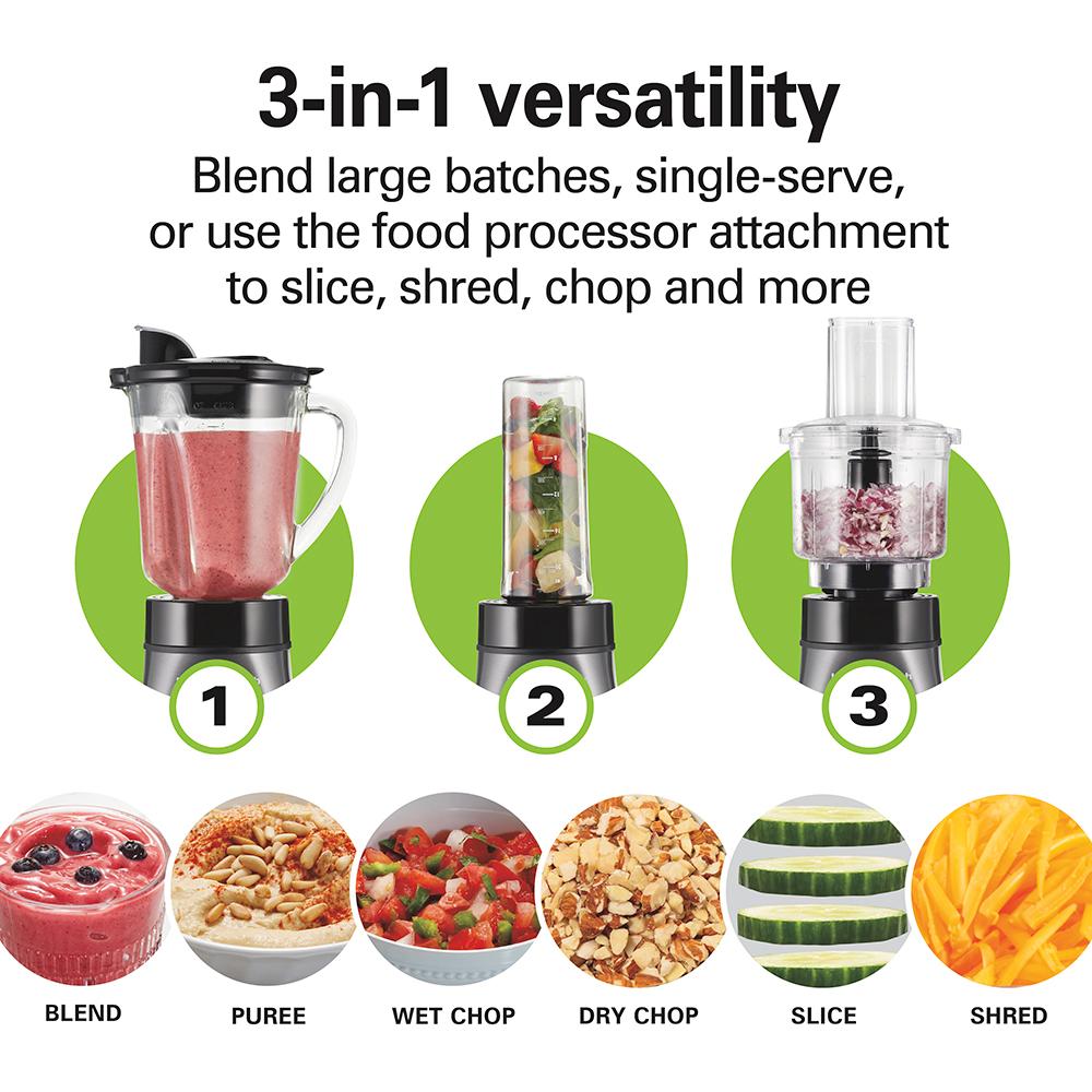 Hamilton Beach 3-in-1 Blender And Food Processor