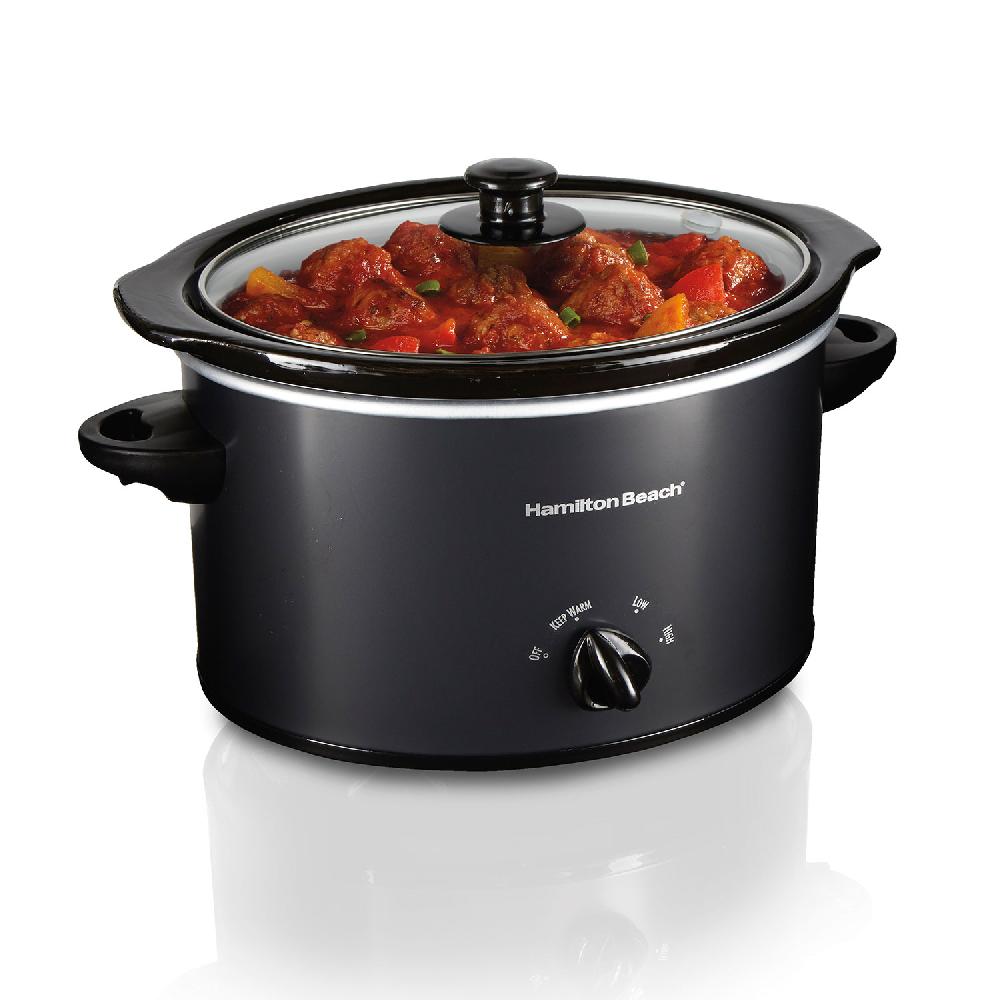 hamilton beach 3 Quart Slow Cooker Matte Black