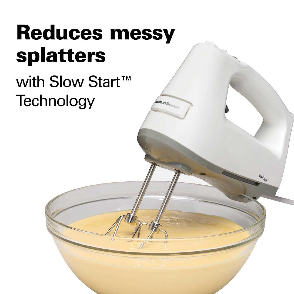 Hamilton Beach 3 Speed Hand Mixer White