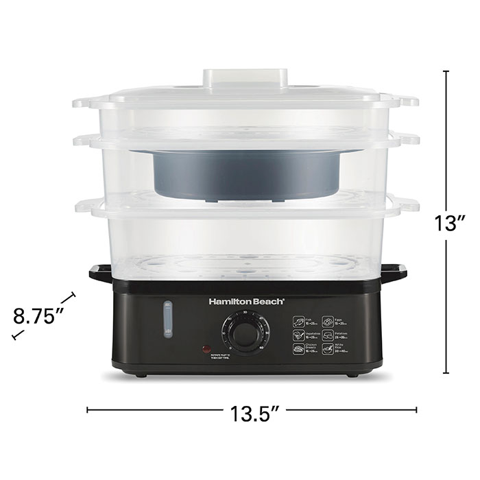 Hamilton Beach 3-Tier Electric Food Steamer