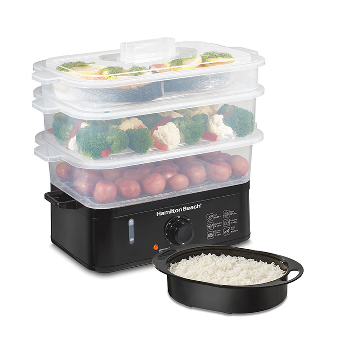 hamilton beach 3-Tier Electric Food Steamer